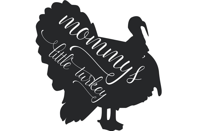 Download Free Mommy'S Little Turkey Svg Crafter File