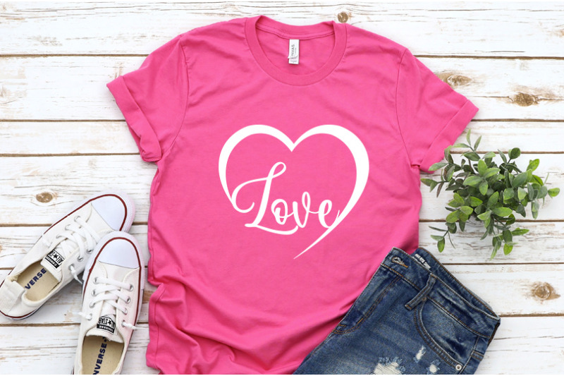 Download Love Svg Womens Valentines Day Shirt By Easyconceptsvg Thehungryjpeg Com