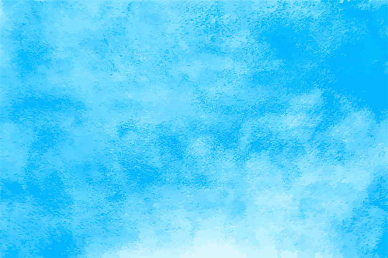 Watercolor blue sky. Abstract water paint stains. Ocean pattern with p By  Tartila