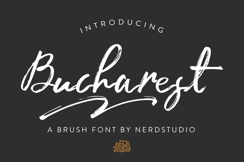 Bucharest Brush Font By Gens Creativ Store | TheHungryJPEG