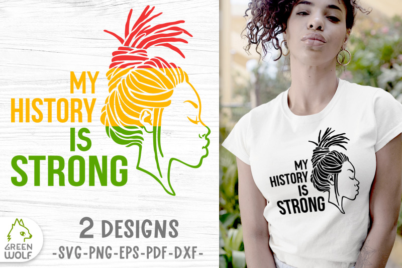 Black history month svg My history is strong Black woman svg cut file ...