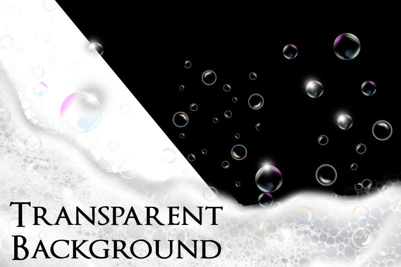 Soap Suds Overlays Transparent PNG By Party Pixelz | TheHungryJPEG