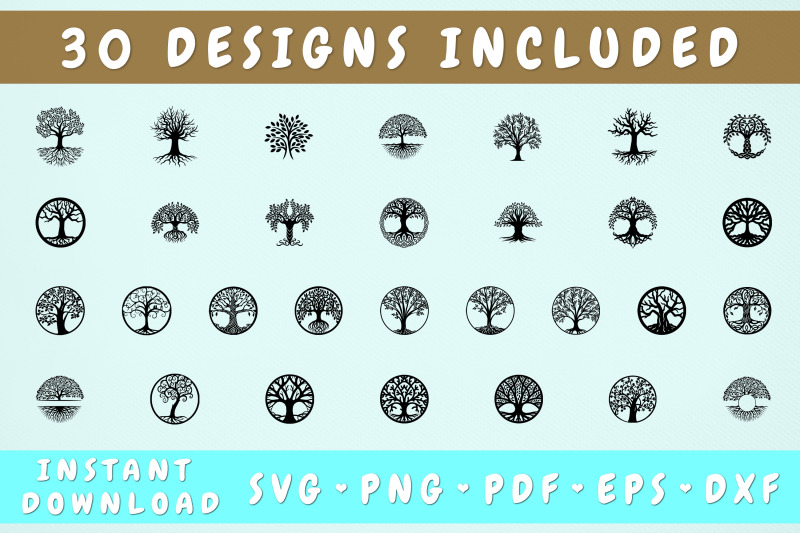 Tree of Life SVG Bundle - 30 Designs By LemonStudioCreations ...