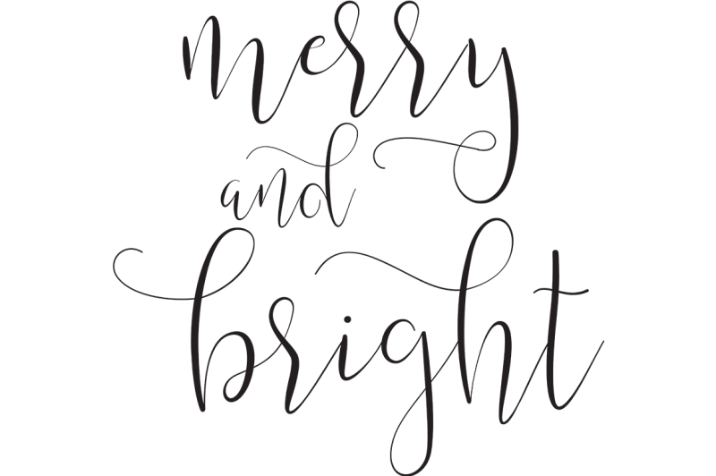 Download Free Merry and Bright SVG Crafter File - Free SVG files ...