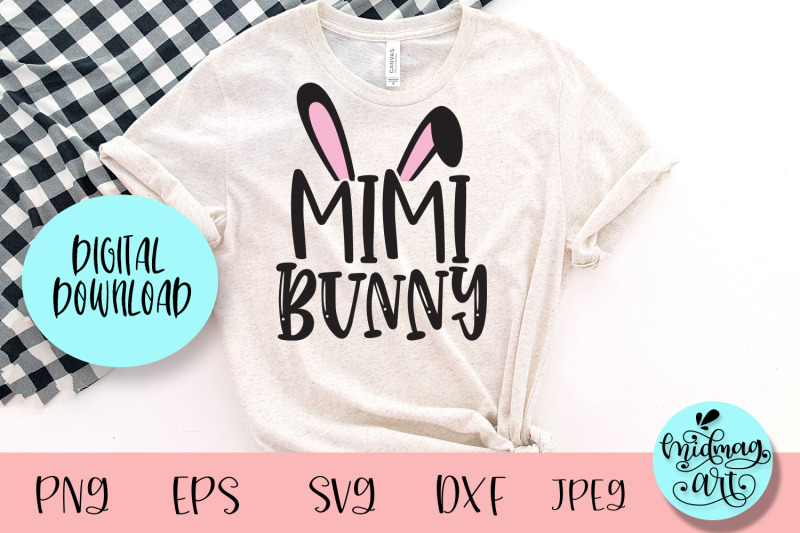 Mimi bunny svg, easter svg By Midmagart | TheHungryJPEG