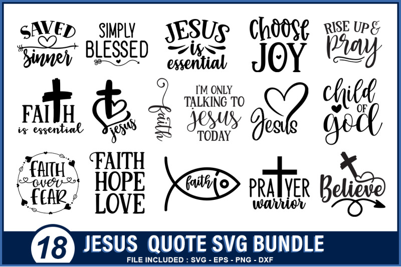 Faith Sign Cut File Downloads FAITH SVG Art Design Religious SVG Cut Files Faith Silhouette Art SC522