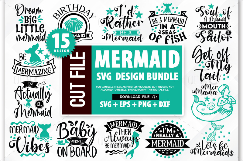 Download Mermaid Quotes Svg Bundle Mermaid Png Mermaid Dxf Mermaid Ouline By Designavo Thehungryjpeg Com