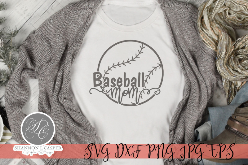 Baseball Mom By Shannon Casper | TheHungryJPEG