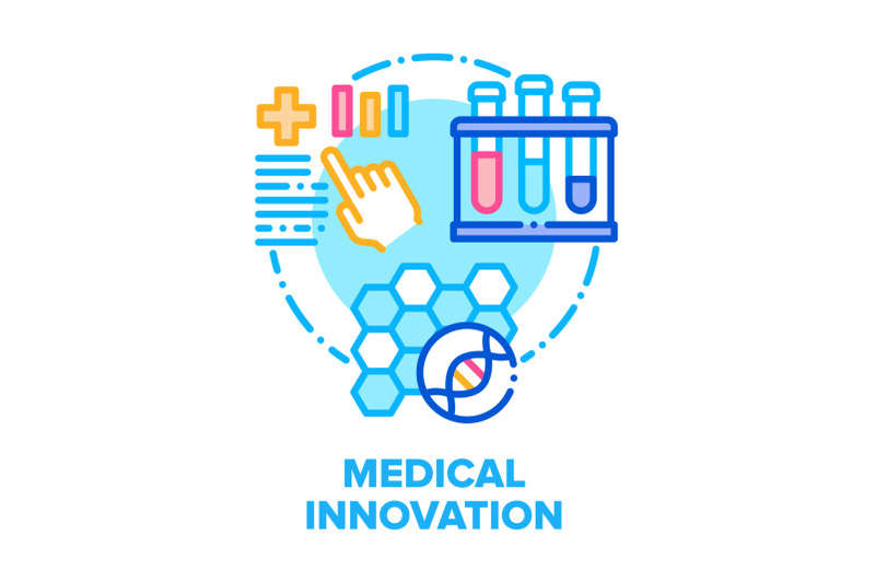 Medical Innovation Technology Vector Concept Color flat By Pikepicture ...