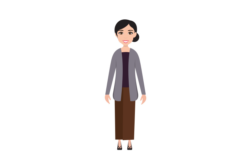 Rural Female Villager Flat Icon By Printables Plazza 