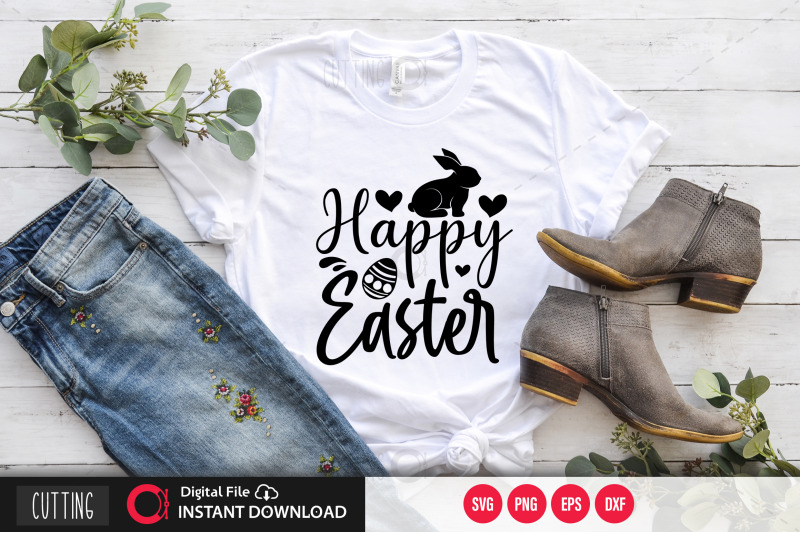 Happy Easter 2 svg By Regulrcrative | TheHungryJPEG