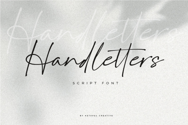 Handletters By Ketapel | TheHungryJPEG