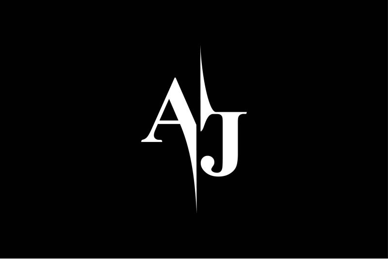 AJ Monogram Logo V5 By Vectorseller | TheHungryJPEG