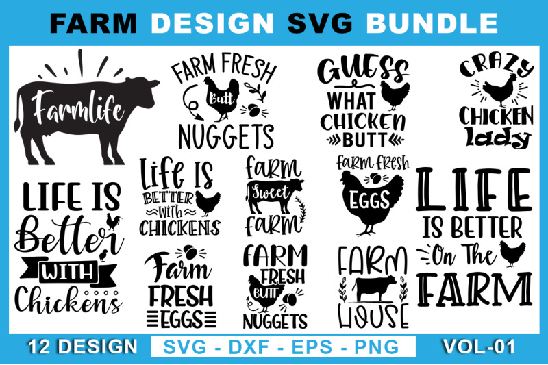 Farm SVG Design Bundle By teewinkle | TheHungryJPEG.com