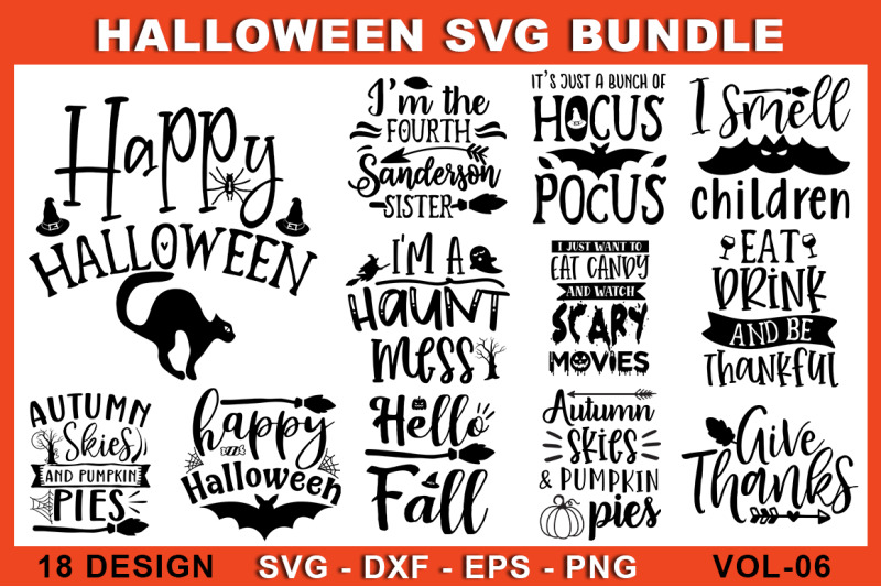 Halloween SVG Bundle Vol-06 By teewinkle | TheHungryJPEG