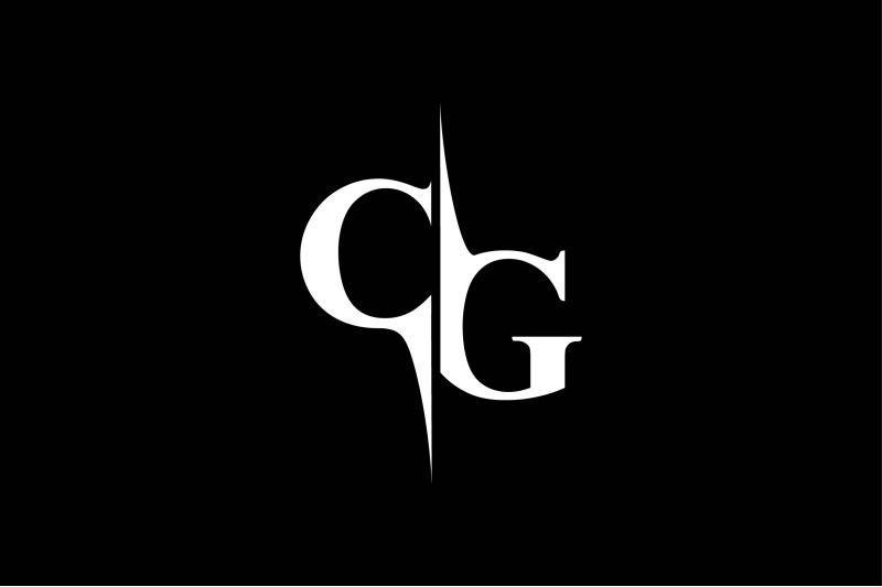 CG Monogram Logo V5 By Vectorseller | TheHungryJPEG