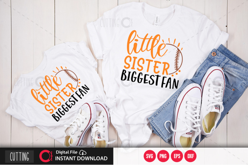 little sister biggest fan svg By DESIGNAVO | TheHungryJPEG