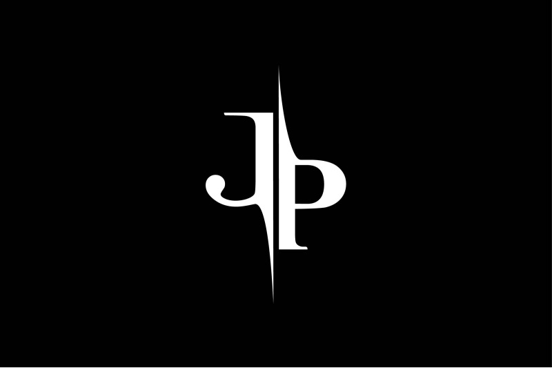 JP Monogram Logo V By Vectorseller TheHungryJPEG