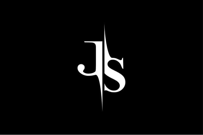 JS Monogram Logo V5 By Vectorseller | TheHungryJPEG