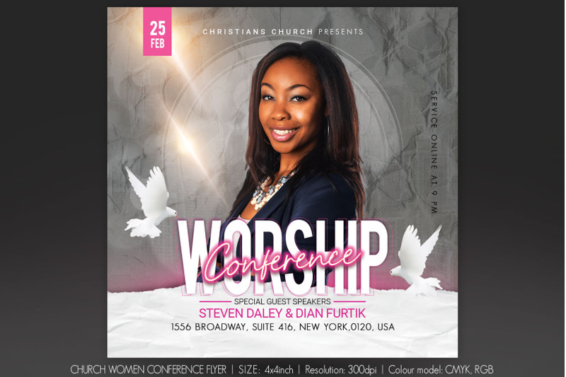 Church Women Conference Flyer By artolus | TheHungryJPEG