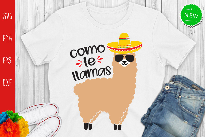 Cinco De Mayo Llama Svg, Como Te Llamas Svg By All About Svg ...