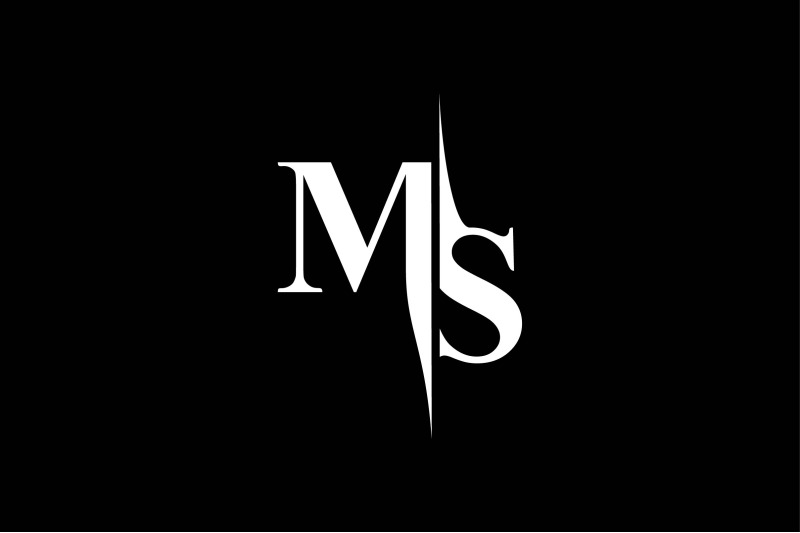 MS Monogram Logo V5 By Vectorseller | TheHungryJPEG