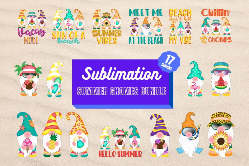 Download Summer Gnomes Sublimation Bundle By SvgOcean ...