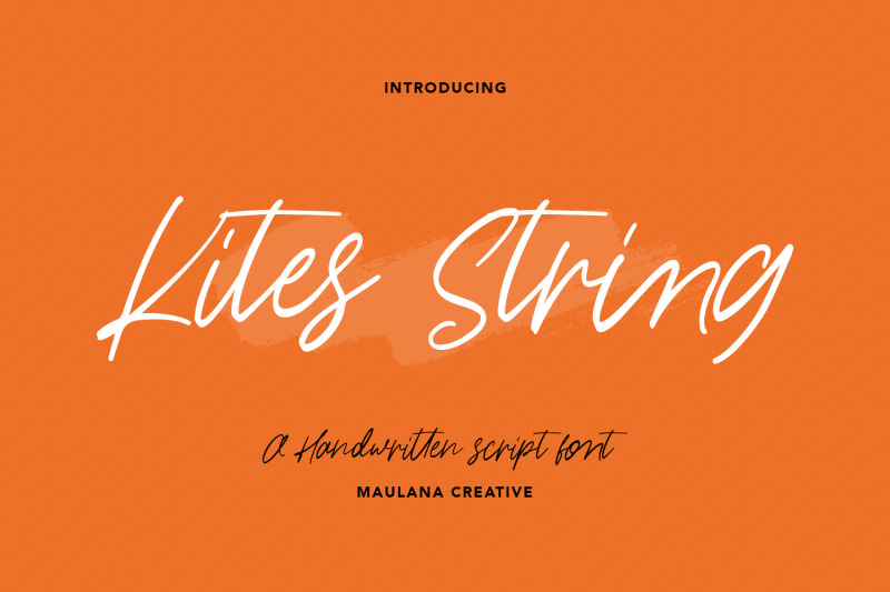 Kites String Handwritten Font By Maulana Creative TheHungryJPEG