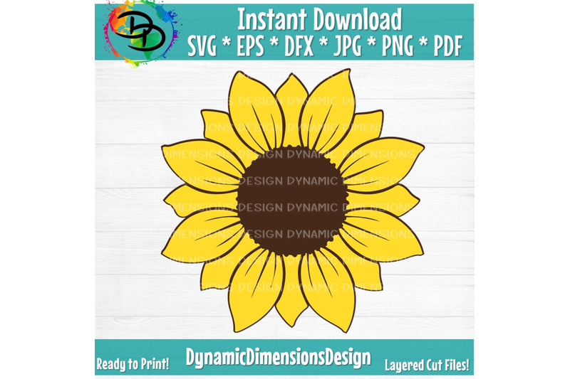 Sunflower SVG, Sunflower SVG, Sunflower cut file, Monogram Svg, Half ...