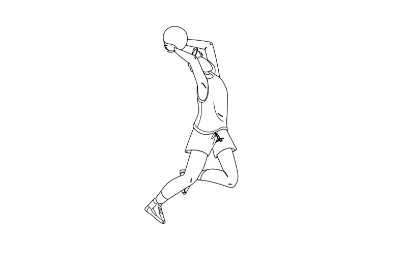 Volleyball Player Jump And Throwing Ball Vector By sevector | TheHungryJPEG