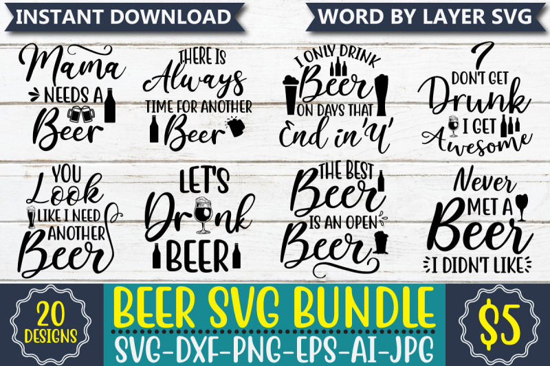 Beer SVG Bundle By ismetarabd | TheHungryJPEG