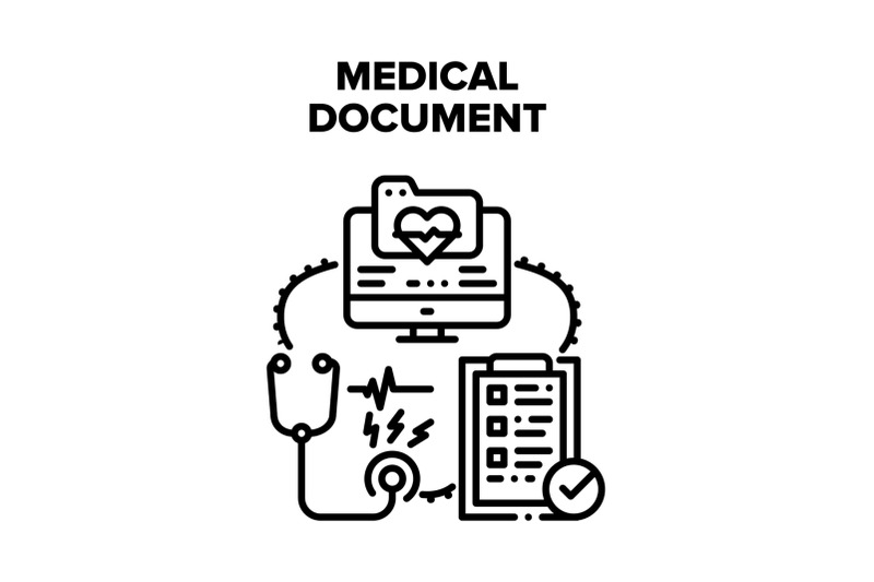 Medical Document Vector Concept Color Illustration By Pikepicture ...