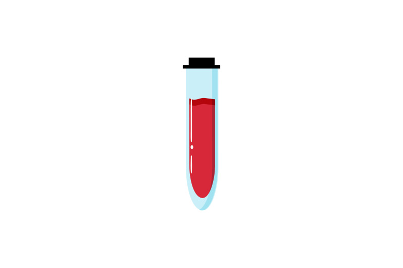 Medical Icon with Blood Test Tube By Red Sugar Design | TheHungryJPEG