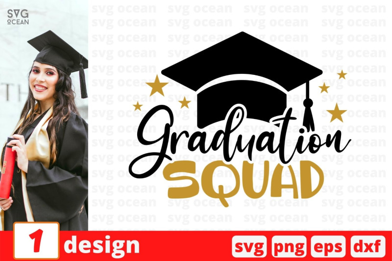 Graduation squad SVG Cut File By SvgOcean | TheHungryJPEG