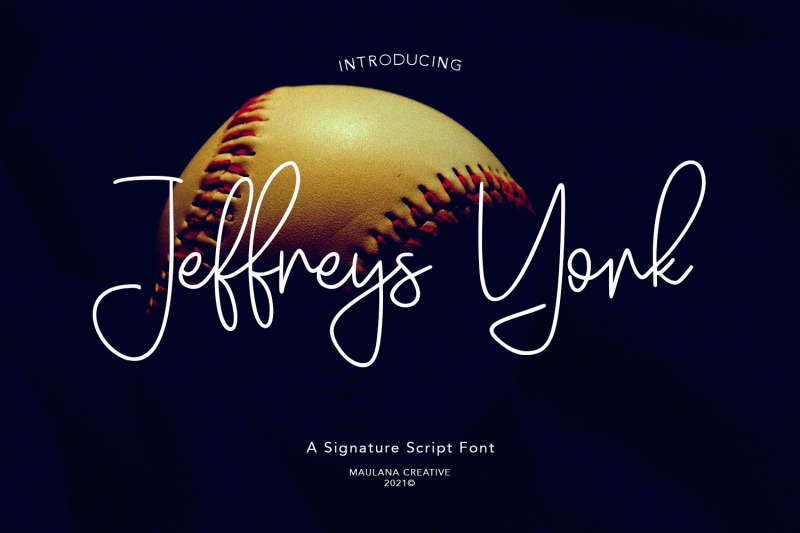 Jeffreys York Signature Script By Maulana Creative | TheHungryJPEG