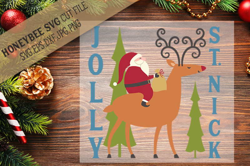 Download Free Jolly St Nick Svg Crafter File