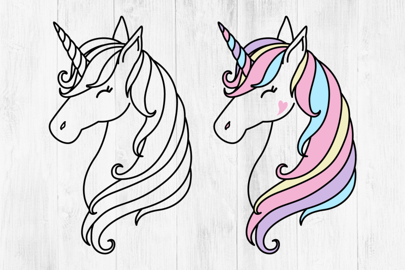 Download Unicorn Svg Unicorn Head Svg Cute Unicorn Clipart By Twingenuity Graphics Thehungryjpeg Com