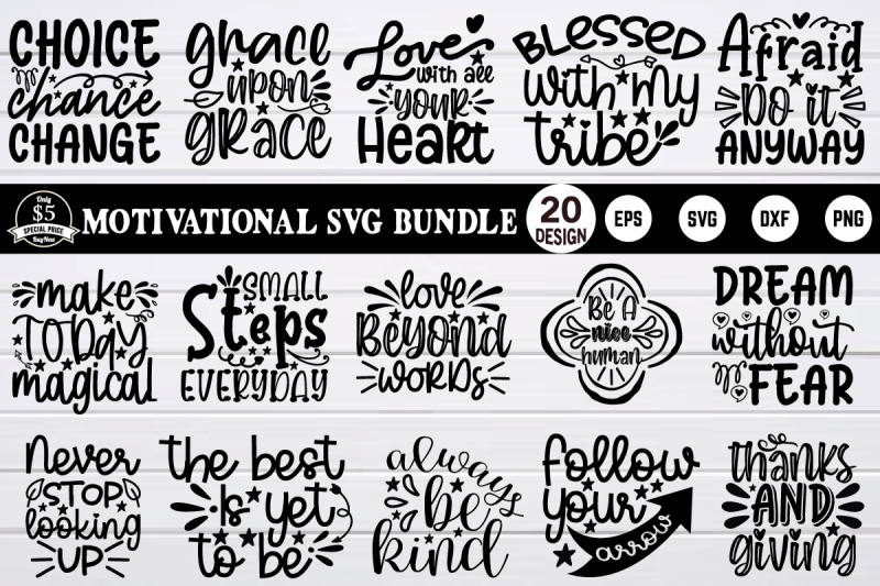 Motivation Svg Bundle vol 2 By BDB graphics | TheHungryJPEG