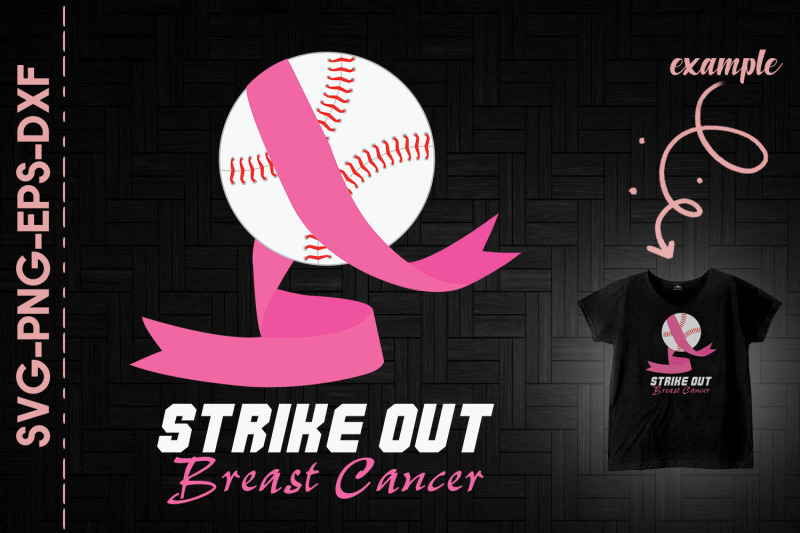 Strike Out Breast Cancer Awareness By Utenbaw | TheHungryJPEG