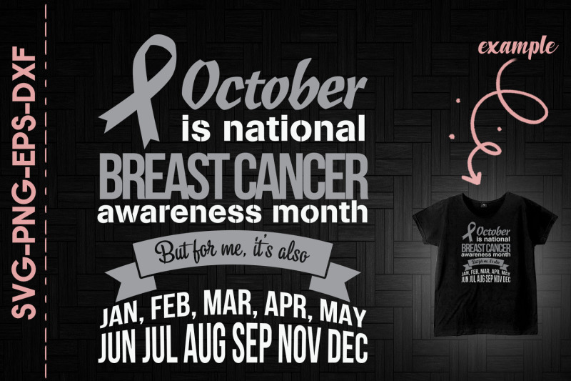 October Is National Breast Cancer By Utenbaw | TheHungryJPEG