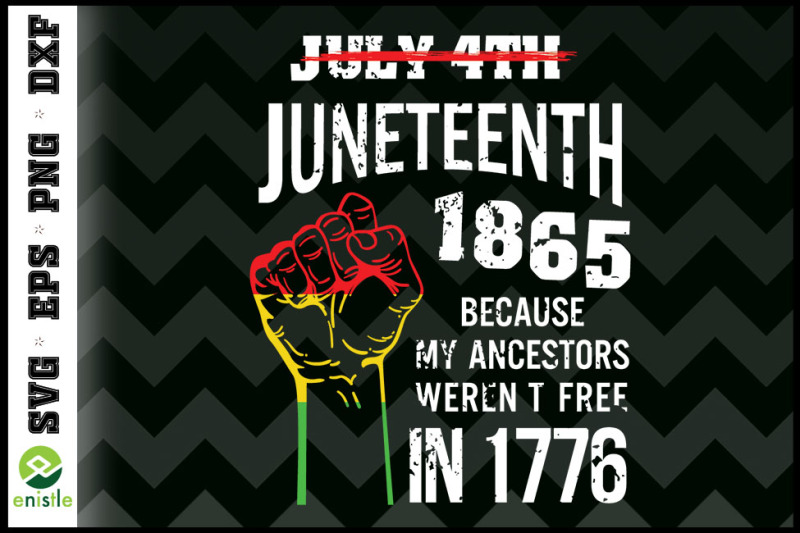 Juneteenth 1865 American African Freedom By Enistle | TheHungryJPEG