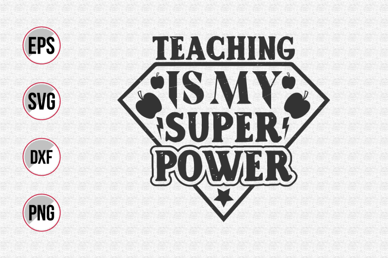 Teaching is my super power svg. By uniquesvg99 | TheHungryJPEG