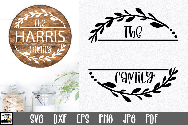 Family Name SVG File | Family Monogram Sign SVG File By Shannon Keyser ...
