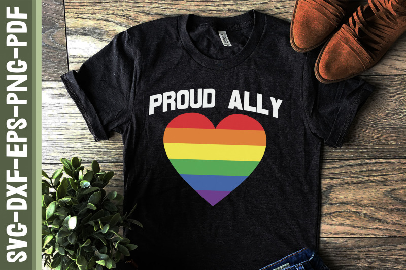 Proud Ally LGBTQ Proud LGBTQ Rights By JobeAub | TheHungryJPEG