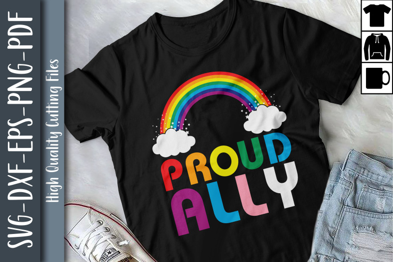 Proud Ally LGBTQ Proud LGBTQ Rights By Unlimab | TheHungryJPEG