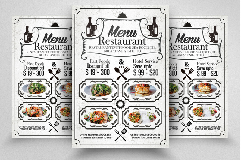 Food Restaurant Flyer/Poster By Designhub | TheHungryJPEG