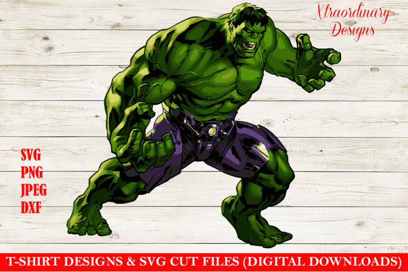 Hulk Smash T-Shirt Design SVG By Xtraordinary designs1 | TheHungryJPEG.com