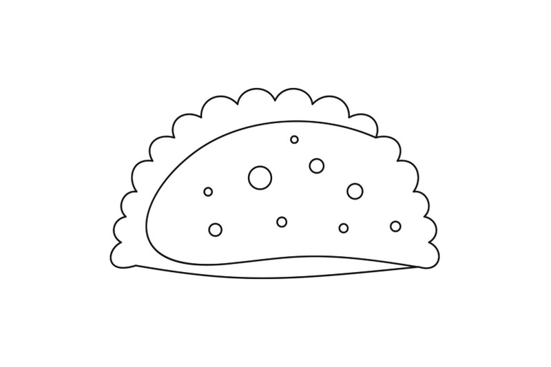 Patty icon, outline style. By Anatolir56 | TheHungryJPEG