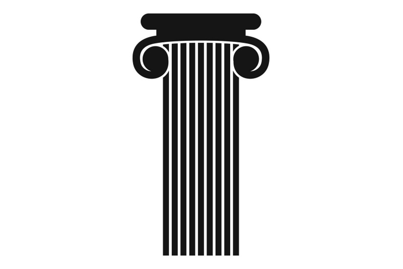 Roman column icon, simple style. By Anatolir56 | TheHungryJPEG