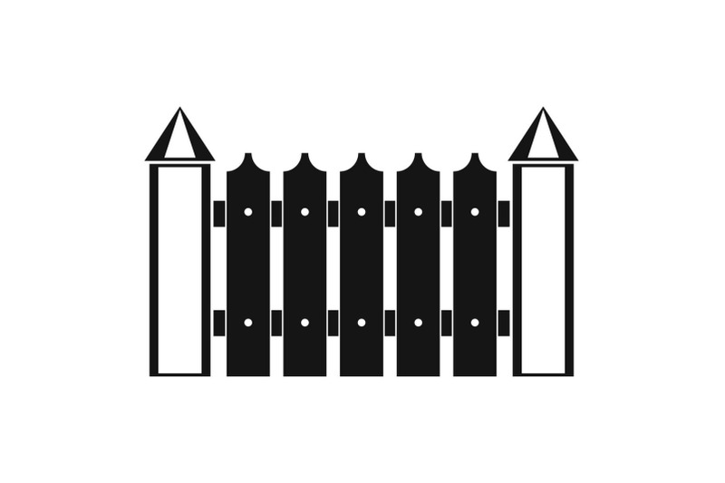 Garden fence icon, simple style. By Anatolir56 | TheHungryJPEG